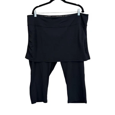 Coolibar Womens Shorebreak Skirted Swim Tights Black Size XXL Athleisure UPF 50+ - Image 1 of 4