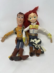 Disney Toy Story Lot Woody Jessie Pull String Doll Talking Plush (Working) 15” - Picture 1 of 11