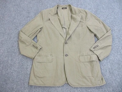 L.L.Bean Blazer Mens 42 Green Cotton Unlined Two Button Notch Lapel Sport Coat - Image 1 of 4