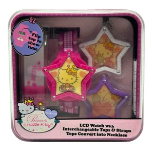 Juego de collar convertible intercambiable reloj LCD princesa Hello Kitty de Sanrio - Imagen 1 de 9