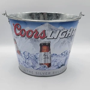 Coors Light The Silver Bullet Biereimer 5 Quart Bar Spielzimmer Männerhöhle  - Bild 1 von 11