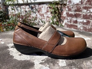 MERRELL Womens Brio Saddle Brown Leather Mary Jane Shoes Sz 9.5 NWT Ortholite - Imagen 1 de 17