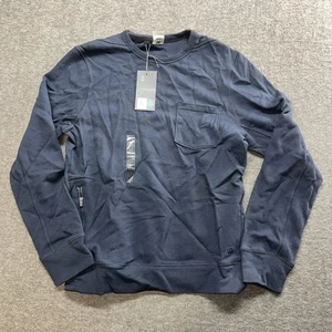 VRST Men’s Small French Terrier crewneck longsleeve pullover zip pockets Slate - Picture 1 of 8