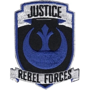 Star Wars Official 'Justice Rebel Forces' Lucasfilm Embroidered Iron On Patch - Picture 1 of 1
