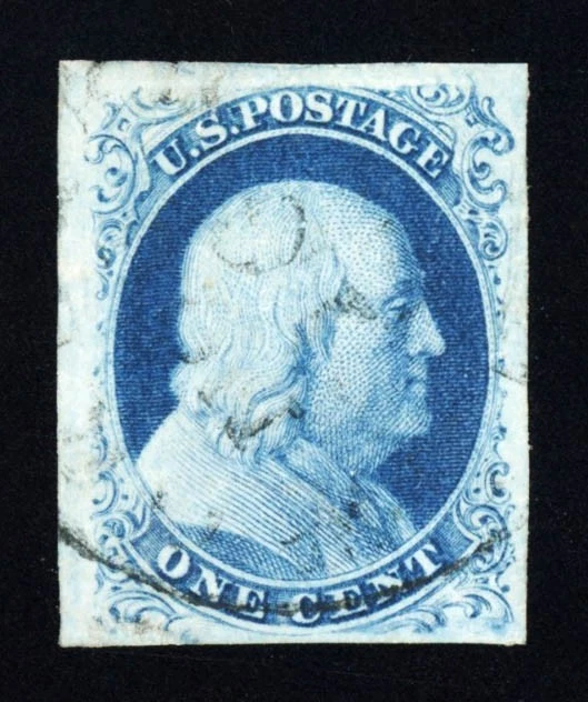 #8A, 1c 1851, Azul - Tipo IIIa, USADO, VF/XF, CDS claro y color negrita, 2022 PFC Foto 1 de 1