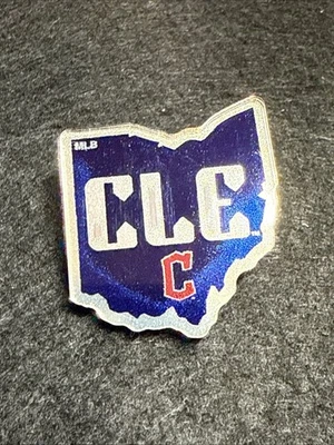 Cleveland Guardians 2025 City Connect CLE Ohio Logo Acrylic Pin MLB Baseball - Image 1 of 4