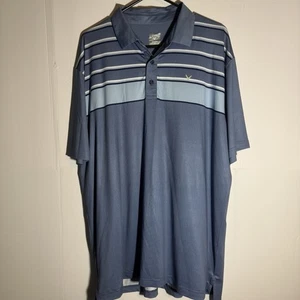 Callaway Herren XL Golf Poloshirt Blau Geometrisch Performance Stretch Freizeit - Bild 1 von 6