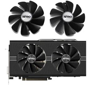 Cooling Fan For Sapphire NITRO RX 480 470 570 580 RX470 RX480 RX570 RX580 NEW HQ - Picture 1 of 4