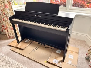 Kawai CA49 Black Digital Piano - with matching stool - Picture 1 of 9