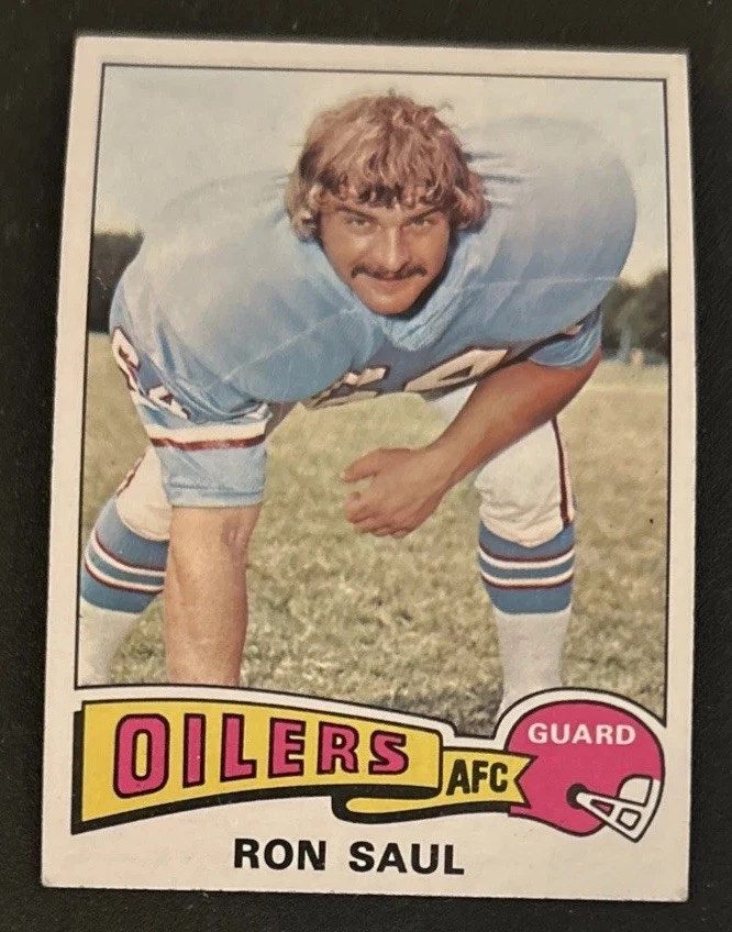 1975 Topps Ron Saul Football Card #24 Oilers Guard VG O/C - Image 1 of 2