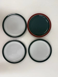 "Juego de 4 platos de ensalada Denby con patrón de arlequín/greenwich Inglaterra 8,5""/rb" - Imagen 1 de 7