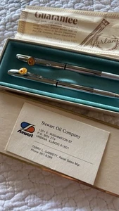 Vintage garland Stewart Oil pen and mechanical pencil set gift Bubble Mad Men - Picture 1 of 5