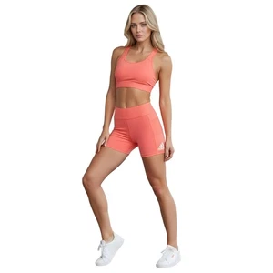 Adidas Alphaskin 3" Compression Shorts Womens Small Pink Breathable Aeroready - Picture 1 of 9