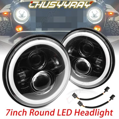 2X Faros LED blancos de 7" pulgadas para Ford Falcon Sedán Entrega 1961-1965 Foto 1 de 4