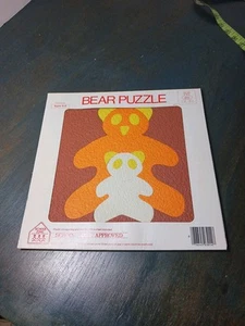 Vintage 1980 School Zone Schaumstoff Puzzle Bären von Nancy - neu - schneller Versand  - Bild 1 von 4