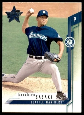 2001 Leaf Rookies & Stars Samples Gold Kazuhiro Sasaki Seattle Mariners #99 - Image 1 of 2