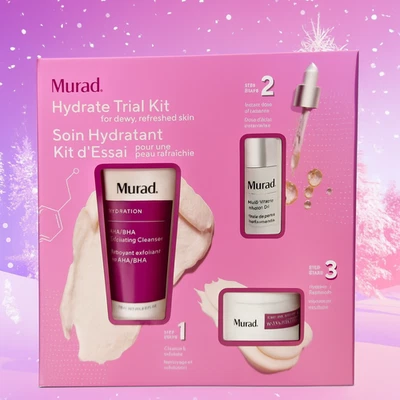 Murad Hydrate Trial Kit™ – Cleanser, Vitaminöl & Feuchtigkeitscreme – NEU - Bild 1 von 4