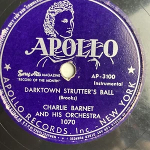 10" 78 RPM-Charlie Barnet-Caravan/Darktown Strutters Ball/Apollo 1070 - Picture 1 of 4