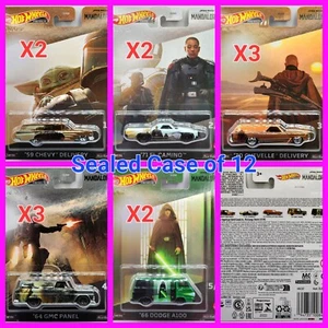 HOT WHEELS 2023 POP CULTURE THE MANDALORIAN FACTORY SEALED CASE OF 12 VEHICLES! - Picture 1 of 14