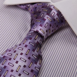 Dan Smith DAA7B22D NeckTie For Men Purple Paisley Neck Tie Various For Party Tie - Picture 1 of 3
