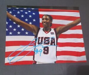 Lisa Leslie Los Angeles Sparks Signed Team USA 8x10 Photo Auto 