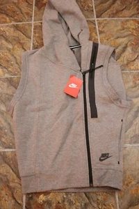 Nike Sportswear Tech Fleece Damen ärmellos Hoodie Sweatshirt 689067-091 Neu mit Etikett  - Bild 1 von 7