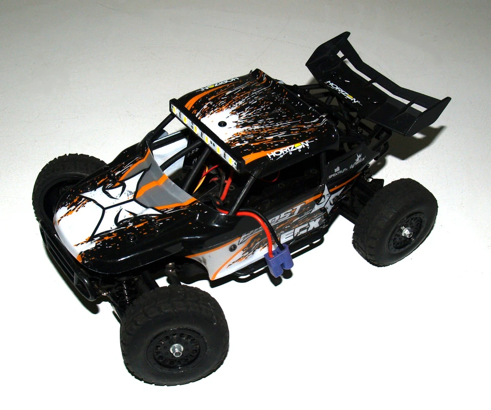 Ecx 1/18 Roost 4WD Desert Buggy RTR Black Orange  ECX01005 - Image 1 of 4
