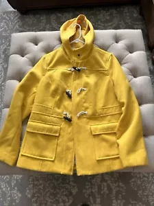 Old Navy Size L Dandelion Yellow Hooded Coat Jacket Winter Warm Comfy Women - Picture 1 of 6