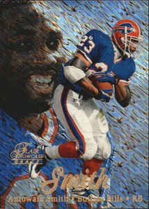 1998 Flair Showcase Legacy Collection Row 1 Bills Card #14 Antowain Smith /100