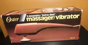 New Vintage Oster Massager 2-Intensity Infra-Red Massager Vibrator Accessories - Picture 1 of 6