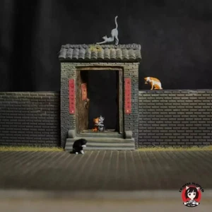 1/64 Scale Painted Leisurely Cat Miniatures Ornaments Model For Car Vehicles - Picture 1 of 10