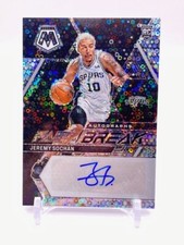 JEREMY SOCHAN RC 2022-23 Panini Mosaic Basketball Fast Break Auto San Antonio