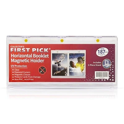 COLLECTOR'S FIRST PICK CFP Horizontal Booklet 187mm Magnetic Card Holder No-PVC UV Protection One Touch