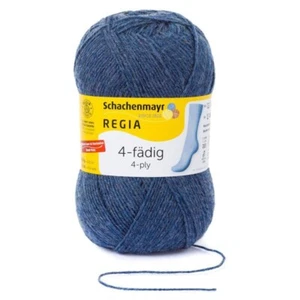 Regia Knitting Wool Sock Yarn 4 Ply 100g Fingering Merino Plain Crochet - Picture 1 of 107