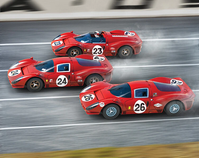 1967 Daytona 24 Triple Pack Slot Car Modell SCALEXTRIC - Bild 1 von 1