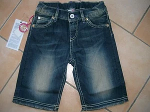 (201) Nolita Pocket Girls used look Jeans Bermuda Hose asymetri. Taschen gr.128 - Picture 1 of 2