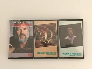 Vintage Kenny Rogers 3 Cassette Tape Bundle Gambler, Daytime Friends, Music Man - Picture 1 of 16