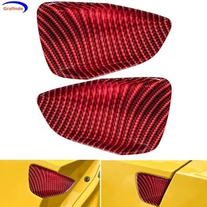 Carbon Fiber Door Handle Bowl Cup Scratch Cover Trim for Corvette C7 2014-2019 - Picture 1 of 9