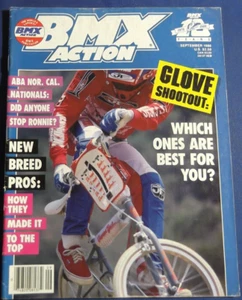 BMX ACTION MAGAZINE-SEPT 1986-DIAMOND BACK SUPER VIPER-BULLFROG ABA-FUTU-VINTAGE - Picture 1 of 8