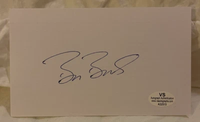 BARRY BONDS Signed Autographed 3x5 Index Card AUTO w/ COA PIRATES GIANTS HR KING - Image 1 of 3