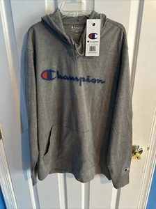 Nuevo con etiquetas Nuevo Para Hombres CHAMPION Jersey Gris Jaspeado Pullover Sudadera con Capucha Talla Mediana - Imagen 1 de 4