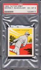 1933 Tattoo Orbit 6 George F Blaeholder Browns PSA 6 12228417