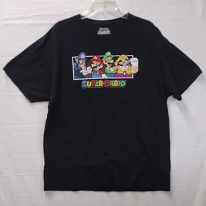 Camiseta gráfica Super Mario Brothers para hombre talla XLarge 100 % algodón negra - Imagen 1 de 3