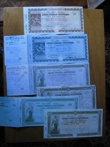 lotto 6 bpf buoni postali lire 50.000 100.000 250.000 500.000 1.000.000 - Foto 1 di 1