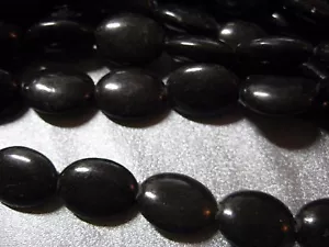 Perline di magnesite nera ovali 30 pezzi - Foto 1 di 1