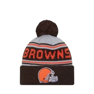 New Era Men's or women's Cleveland Browns cheer knot NFL team apparel beanie hat - Picture 1 of 6