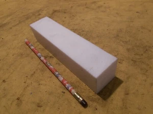 1-1/2" TEFLON SQUARE BAR machinable plastic sheet flat ptfe 1-1/2" SQ x 6-3/4" - Picture 1 of 1