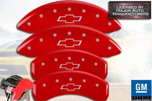 2024-2025 Chevy Equinox EV Front + Rear Red MGP Brake Disc Caliper Covers Bow - Picture 1 of 10