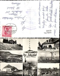 421092,Schöckel b. Graz Radegund Sender Sessellift Gasthof Mehrbildkarte - Picture 1 of 1