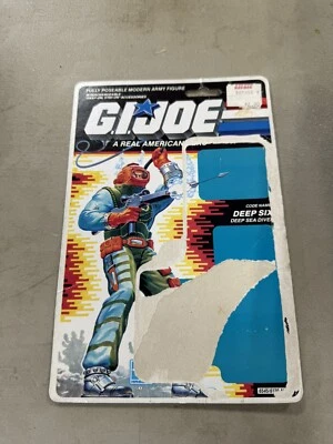GI Joe Deep Six Deep Sea Diver 1989 Cardback Only D19 - Image 1 of 2